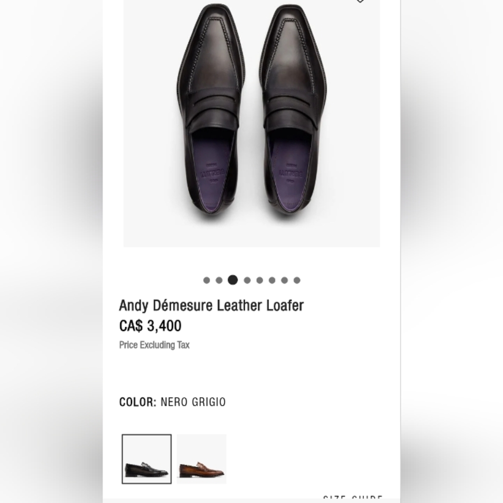 Andy Démesure Leather Loafer, Color:NERO GRIGIO